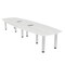 Skutchi Designs 45 in W, 145 in L, 29 in H, Engineered Wood Top, White H-ABOT-46143PT-WC-EL - alternate 1